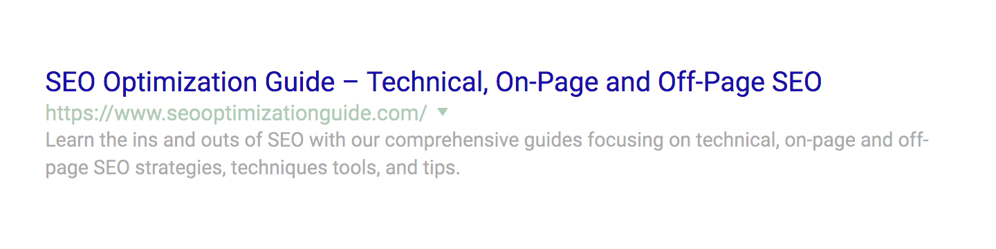 Technical seo 1.1.1 title tag