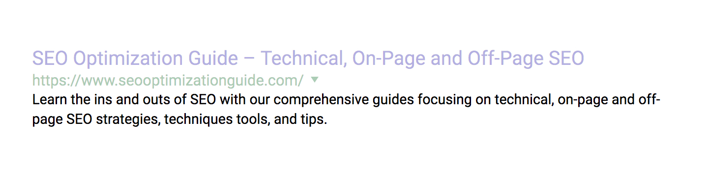Technical seo 1.1.2 description tag