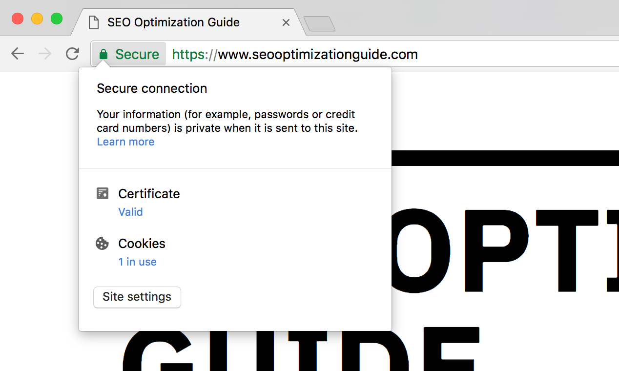 Technical seo 1.3.5 ssl certificate